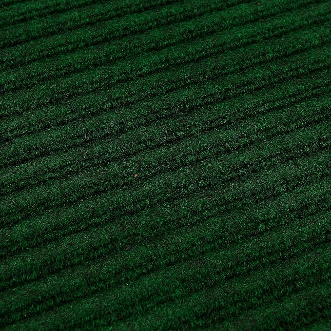 Mohawk Home Utility Floor Mat Solid Dark Forest Green (2' x 6') Perfect for Garage, Entryway, Porch, and Laundry Room
