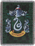 Northwest Harry Potter Woven Tapestry Throw Blanket, Designer Home Décor, Modern, Unique Gift, 48" x 60", Slytherin Shield