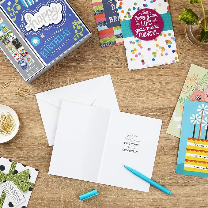 Hallmark All Occasion and Birthday Greeting Cards Assortment (60 Cards and Envelopes) | Hallmark