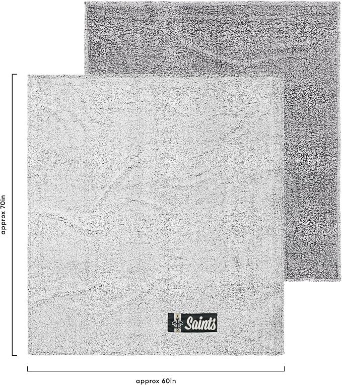 FOCO NFL Team Color Big Logo Cloud Sherpa Blanket 60" x 70"