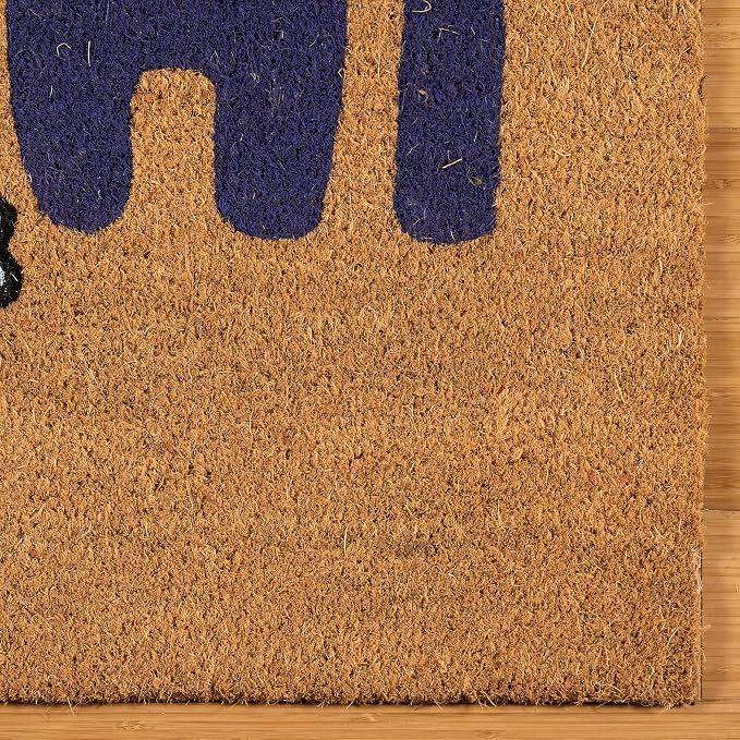Gertmenian Bluey Coir Doormat - 2x3 Welcome Mat (2-Pack), Ideal for High Traffic Areas in Front Door, Garage, Entryway - Hi/Bluey Patch, 80072