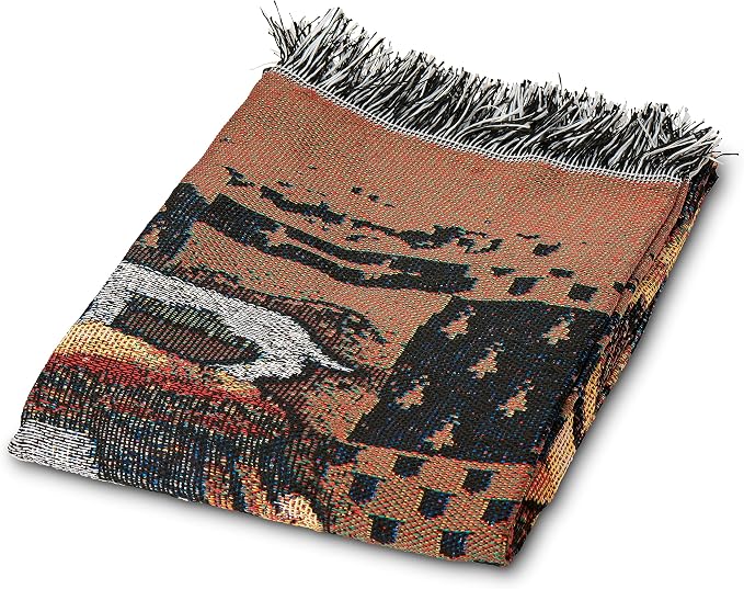 Northwest Harry Potter Woven Tapestry Throw Blanket, Designer Home Décor, Modern, Unique Gift, 48" x 60", Hufflepuff Crest