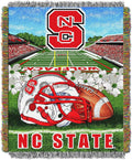 Officially Licensed NCAA "Home Field Advantage" Woven Tapestry Throw Blanket, 48" x 60", Multi Color