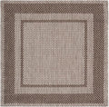 SAFAVIEH Courtyard Square Rug 4', Beige & Brown CY8477-36312