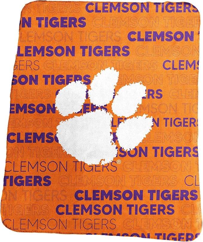 Logo Brands NCAA Classic Fleece Throw Blanket -50” x 60” Ultra-Soft Game Day Blanket with Bold Team Colors & Logo – Cozy College Team Bedding for Fans & Alumni