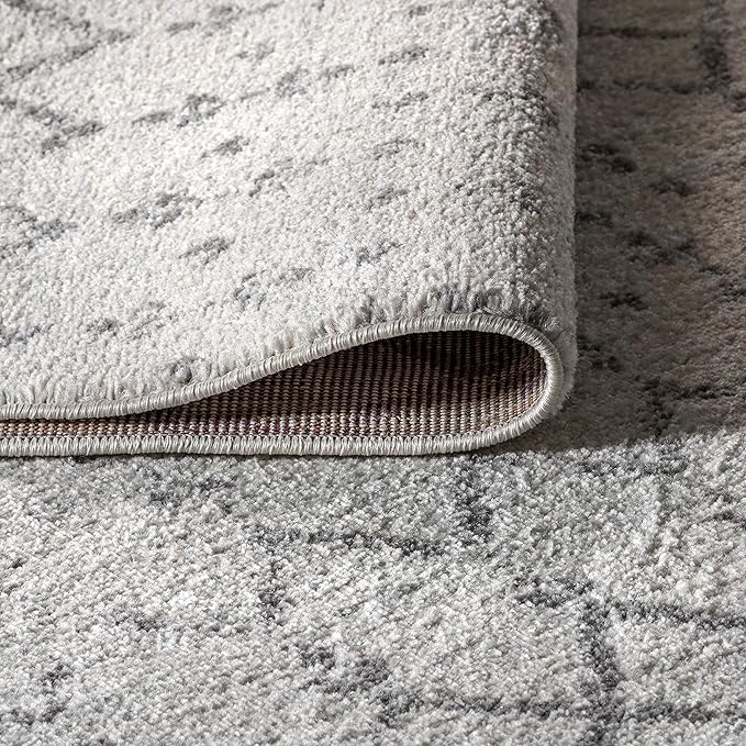 JONATHAN Y Boho Vintage Diamond Cream/Gray Indoor Area Rug 10X14 ft, Moroccan Hype for Living Room, Bedroom, Kitchen, Office, Easy-Cleaning, High Traffic, Pet-Friendly, Non-Shedding (MOH101B-14)