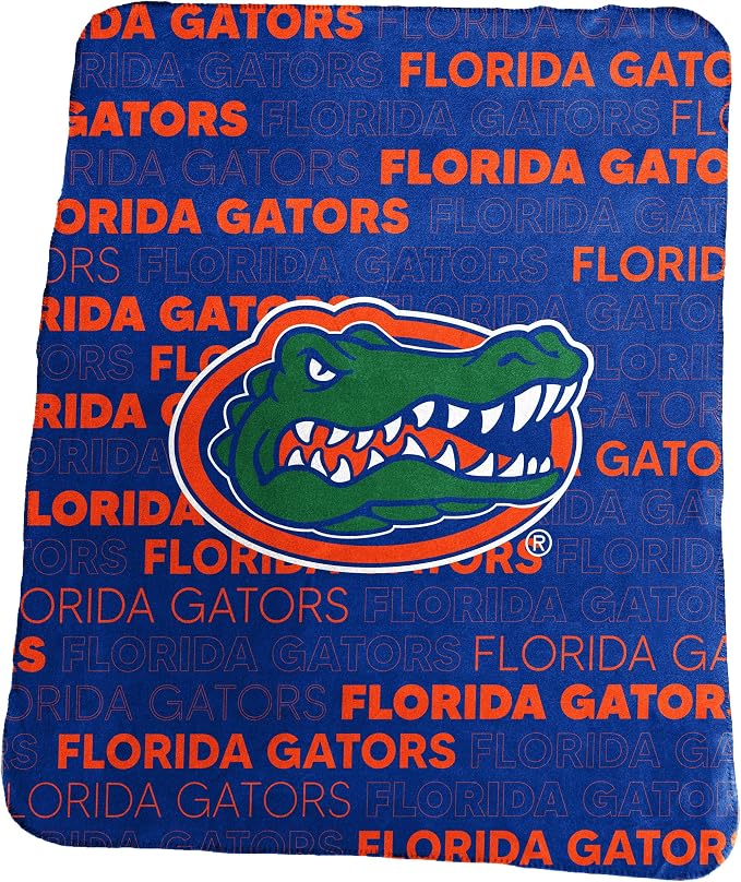 Logo Brands NCAA Classic Fleece Throw Blanket -50” x 60” Ultra-Soft Game Day Blanket with Bold Team Colors & Logo – Cozy College Team Bedding for Fans & Alumni