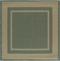 SAFAVIEH Courtyard Square Rug 6'7", Green & Beige CY8477-32221