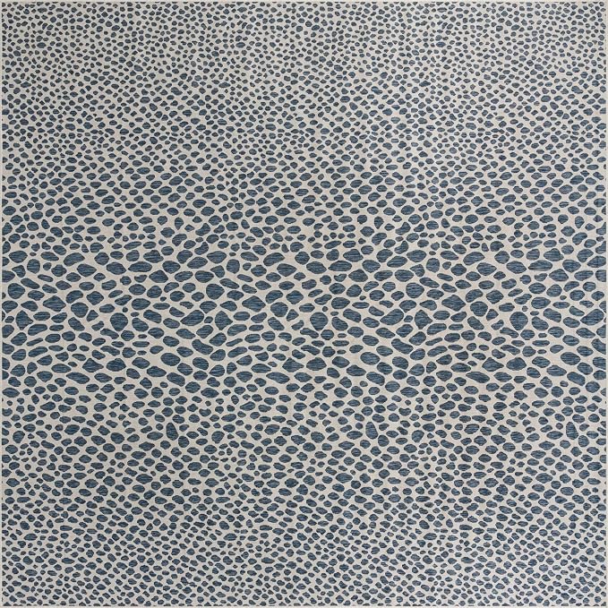 Unique Loom Jill Zarin Outdoor Collection Area Rug - Cape Town (13' Square, Blue/ Olive)