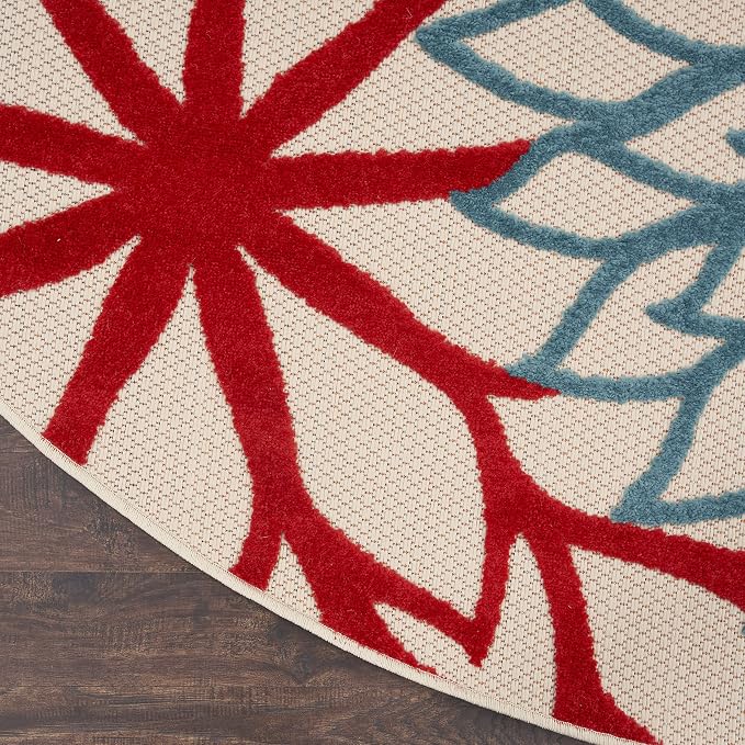 Nourison Home Aloha Indoor/Outdoor Green 10' x Area Rug (10 Round)
