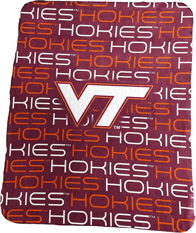 Logo Brands NCAA Classic Fleece Throw Blanket -50” x 60” Ultra-Soft Game Day Blanket with Bold Team Colors & Logo – Cozy College Team Bedding for Fans & Alumni