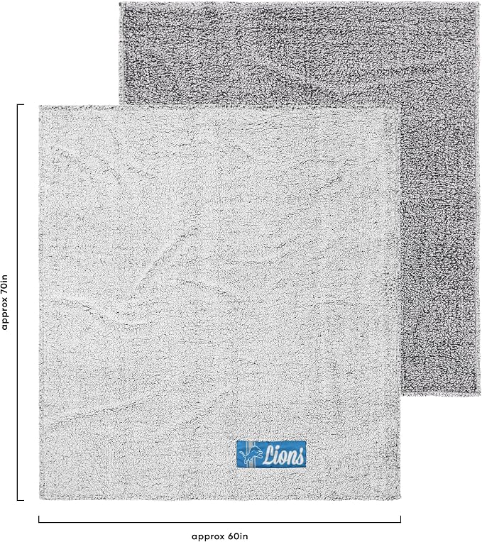 FOCO NFL Team Color Big Logo Cloud Sherpa Blanket 60" x 70"