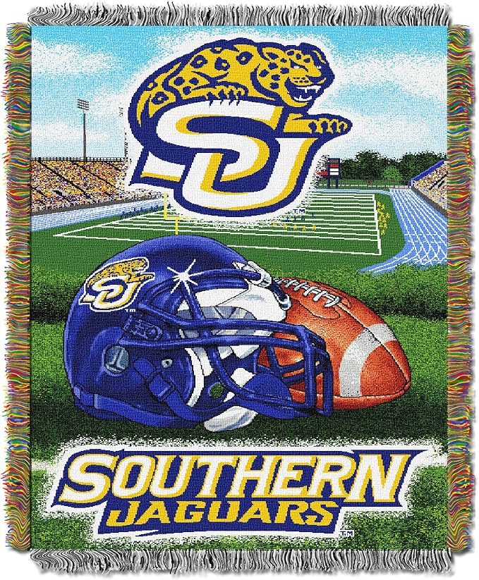 Officially Licensed NCAA "Home Field Advantage" Woven Tapestry Throw Blanket, 48" x 60", Multi Color