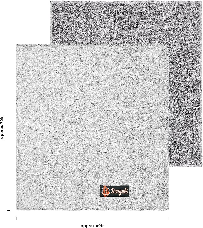 FOCO NFL Team Color Big Logo Cloud Sherpa Blanket 60" x 70"