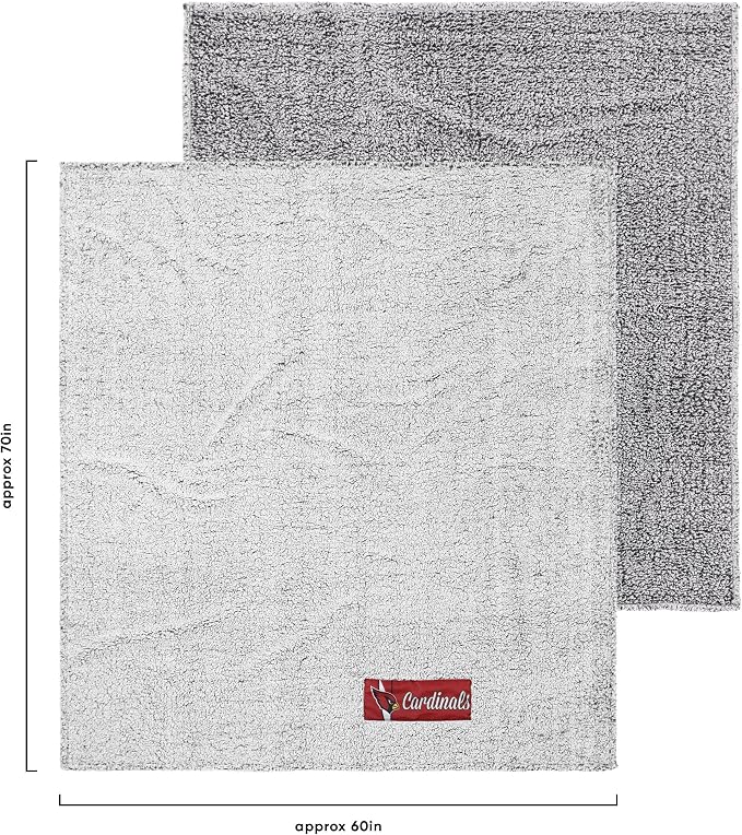 FOCO NFL Team Color Big Logo Cloud Sherpa Blanket 60" x 70"