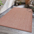Adiva Rugs Outdoor Indoor Area Rug, Weather Resistant, Easy to Clean, Stain Resistant Floor Mat for Dining Room, Backyard, Deck, Patio (Copper Weiss, 10' x 14')