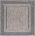 SAFAVIEH Courtyard Square Rug 6'7", Grey & Navy CY8477-40012