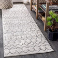 JONATHAN Y Boho Vintage Diamond Cream/Gray Runner Rug 2X18 ft, Moroccan Hype for Living Room, Bedroom, Kitchen, Office, Easy-Cleaning, High Traffic, Pet-Friendly, Non-Shedding (MOH101B-218)
