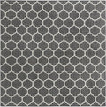 Unique Loom Outdoor Trellis Collection Area Rug - Trellis (Square 13' 0" x 13' 0", Black/ Ivory)