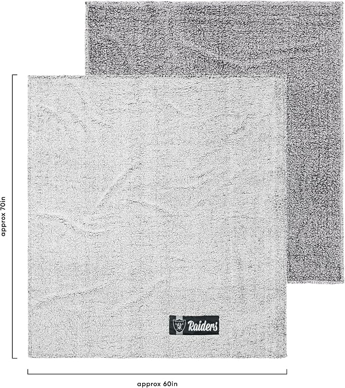 FOCO NFL Team Color Big Logo Cloud Sherpa Blanket 60" x 70"