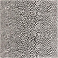 Unique Loom Outdoor Collection Area Rug - Cape Town (7' 10' Square, Black/ Ivory)