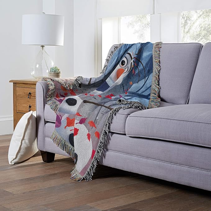 Northwest Frozen Woven Tapestry Throw Blanket, 48" x 60", In The Leaves