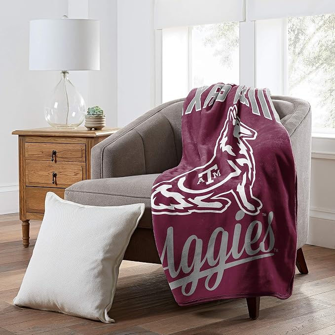 Northwest NCAA Unisex-Adult Raschel Throw Blanket