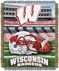 Officially Licensed NCAA "Home Field Advantage" Woven Tapestry Throw Blanket, 48" x 60", Multi Color