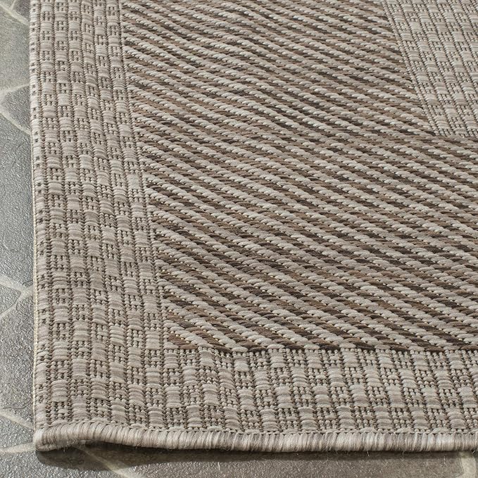 SAFAVIEH Courtyard Outdoor Accent Rug 2'3"x4', Beige & Brown CY8477-36312