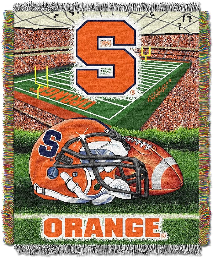 Officially Licensed NCAA "Home Field Advantage" Woven Tapestry Throw Blanket, 48" x 60", Multi Color
