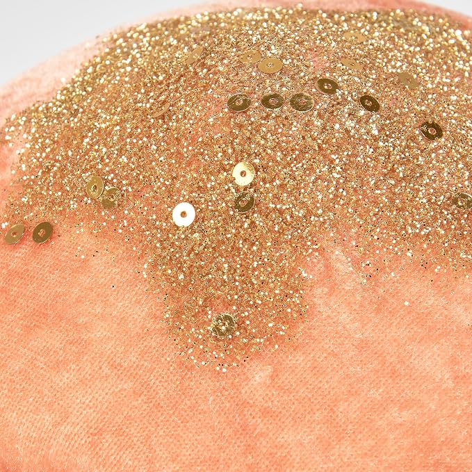 Primitives by Kathy Mushroom Trio Sitter, pink foam mushrooms uniquely detailed/velvet glitter accents/natural foliage detail base/nature themed home accent for seasonal/everyday/garden decor/gfitable