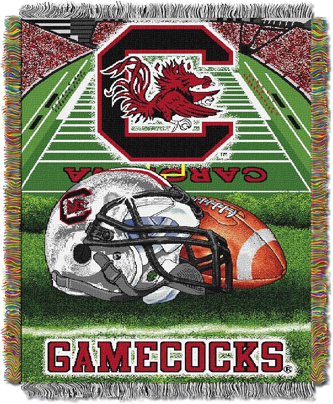 Officially Licensed NCAA "Home Field Advantage" Woven Tapestry Throw Blanket, 48" x 60", Multi Color