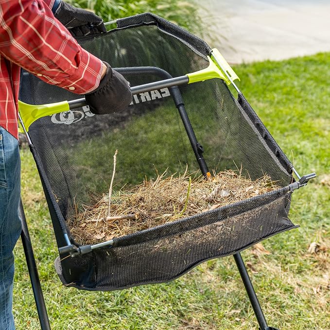Earthwise LSW70021 21-Inch Width Leaf & Grass Push Lawn Sweeper, Black