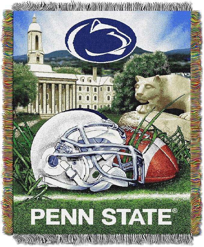 Officially Licensed NCAA "Home Field Advantage" Woven Tapestry Throw Blanket, 48" x 60", Multi Color