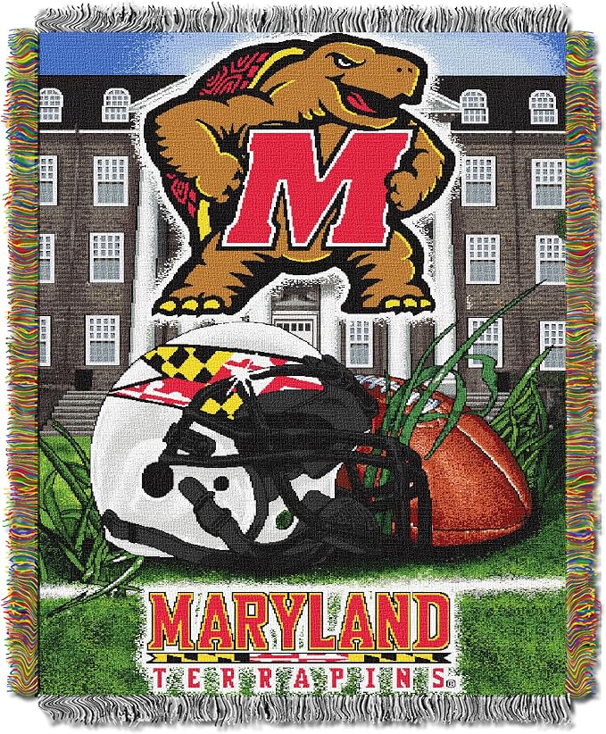 Officially Licensed NCAA "Home Field Advantage" Woven Tapestry Throw Blanket, 48" x 60", Multi Color