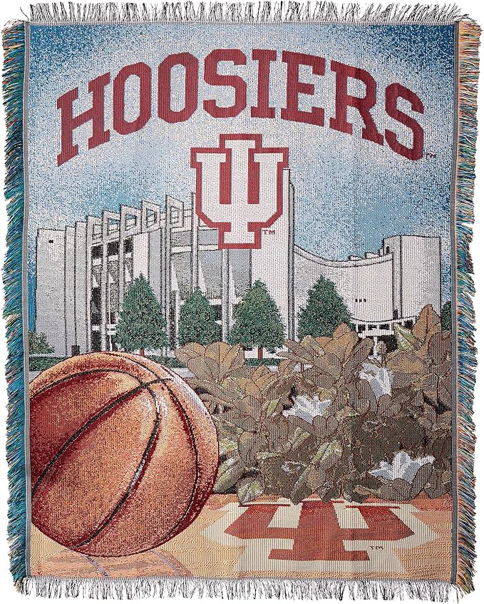 Officially Licensed NCAA "Home Field Advantage" Woven Tapestry Throw Blanket, 48" x 60", Multi Color