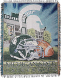 Officially Licensed NCAA "Home Field Advantage" Woven Tapestry Throw Blanket, 48" x 60", Multi Color