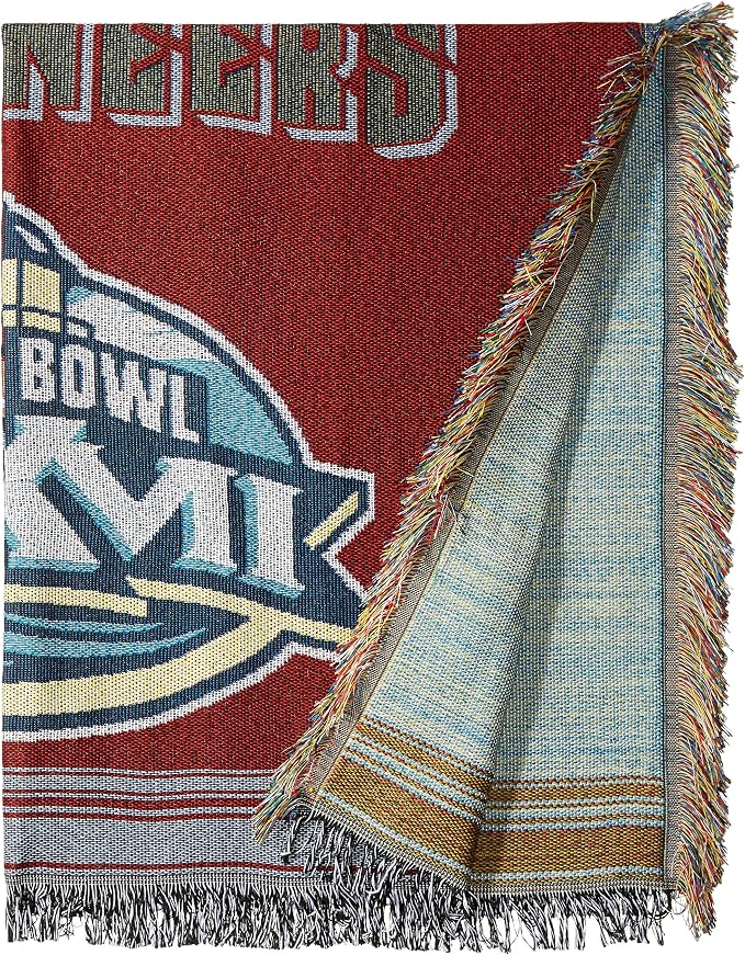 Northwest NFL Woven Tapestry Wall Hanging, 48 x 60 Inches, Officially Licensed, Decorative Fringes